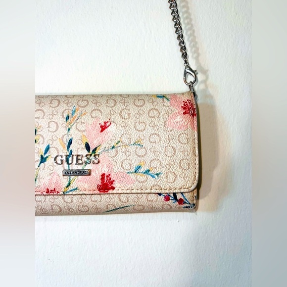 Guess Designer Floral Flower Bag Purse Handbag Shoulder Bag Crossbody Purse - Picture 3 of 9